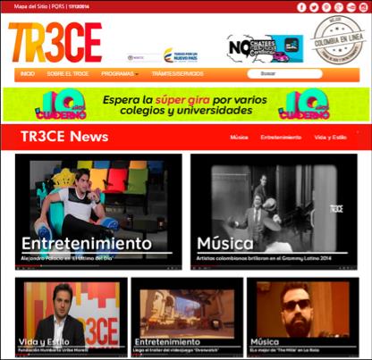 RESULTADOS ESTRATEGIA DE CONVERGENCIA 2014 TR3CE NEWS Programa convergente del Canal donde además de ser el informativo del TR3CE, cuenta con estreno Crossmedia de sus noticias en la web y en redes