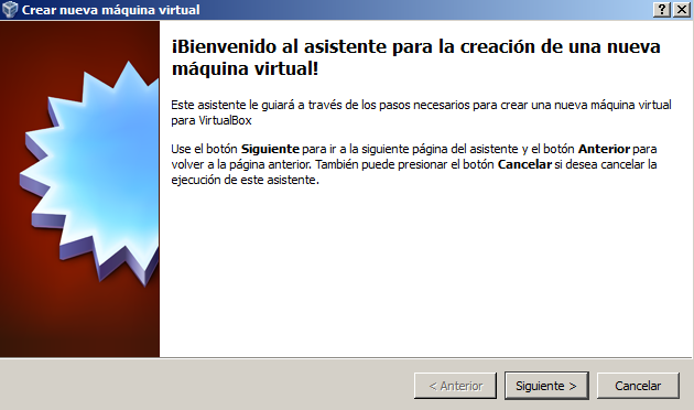 2- Inmediatamente te aparecerá el asistente para la creación de la máquina virtual, haz click en Siguiente.