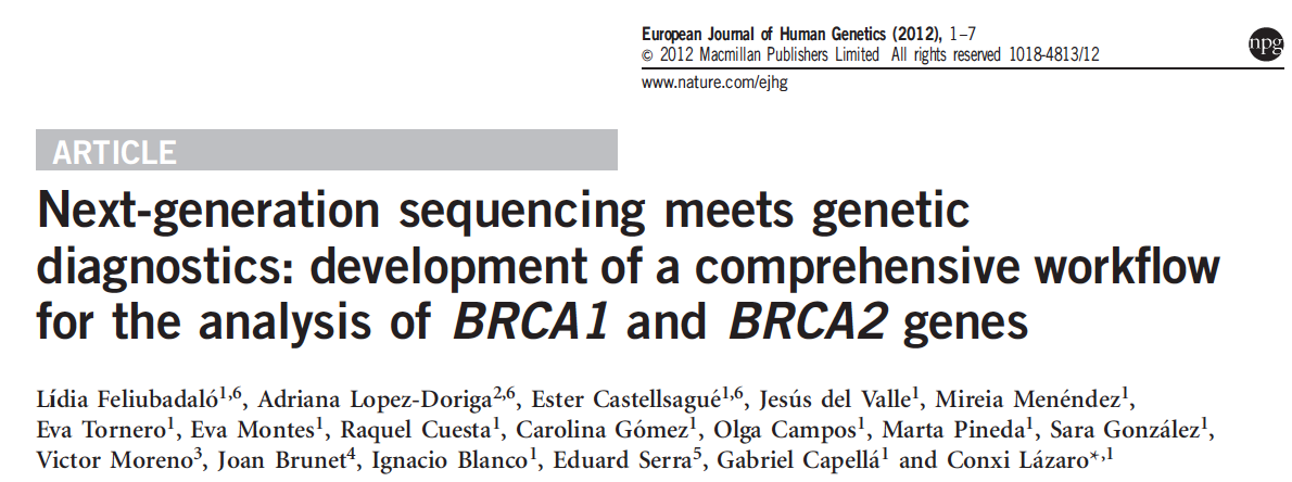 Podemos utilizar NGS para BRCAs y por qué utilizar NGS?