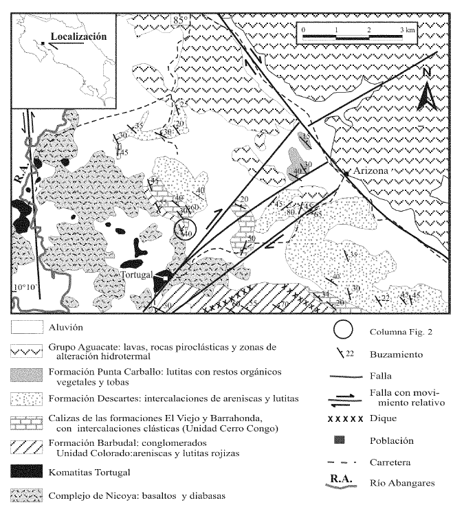 Fig.20: Primer hallazgo de Trigononias (Mollusca:Bivalvia) vretácicas de Costa Rica (Tortugal, Guanacaste): Geología, estratigrafía y Paleomtología.
