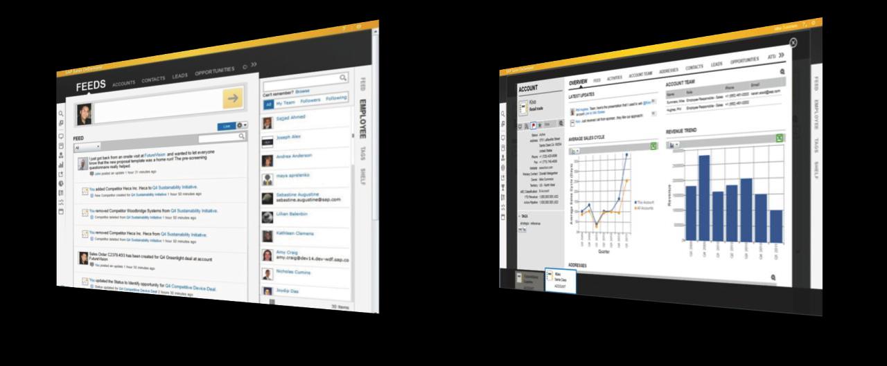 SAP Cloud for Sales Diseñada para la fuerza de ventas y