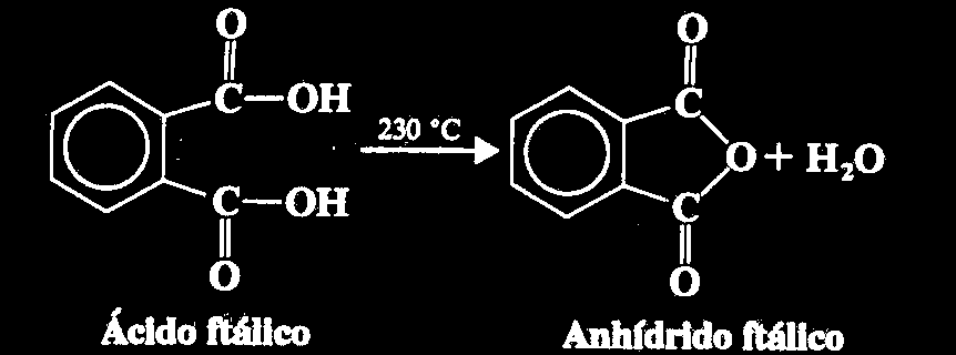 Ejemplo: Es posible preparar anhídridos cíclicos por el simple calentamiento del ácido dicarboxílico adecuado.