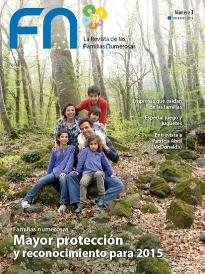 fn, la Revista de las familias numerosas Publicación periódica en papel dirigida a familias numerosas Distribuida a
