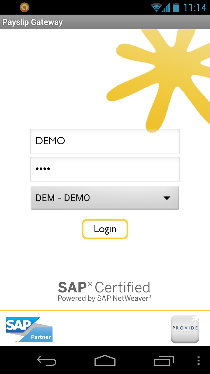 1.- PAYSLIP FOR SAP Esta aplicación está destinada a la obtención del recibo de nómina por parte del empleado.