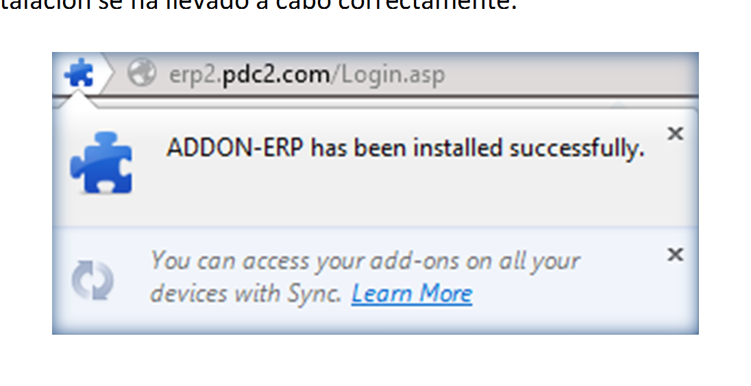 después se habilita el botón. Se da clic en el botón Install Now para comenzar la instalación del ADDON ERP.