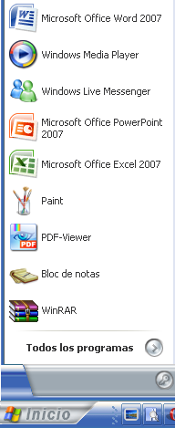 Colocar el puntero del ratón (flecha) en Microsoft Office 4.