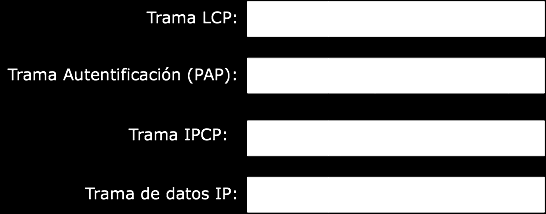 El protocolo PPP Formato de la trama PPP Campos de la trama Flags de inicio y fin: similar a HDLC (valor 01111110) Campo dirección (Addr): Utiliza dirección HDLC de difusión (valor