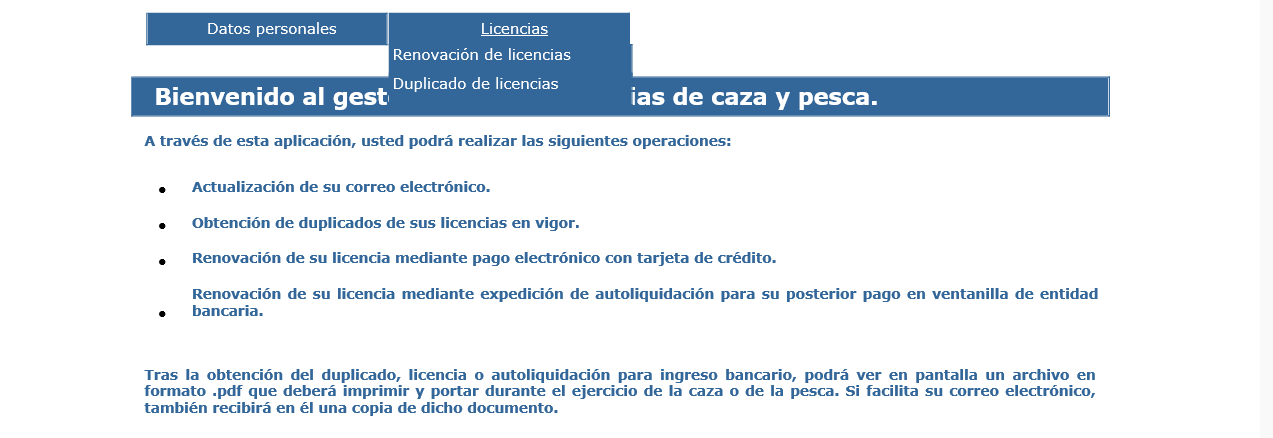 5. RENOVACIÓN DE LICENCIAS Y OBTENCIÓN DE DUPLICADOS.