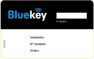 Existen dos procedimientos obtener órdenes: Tarjeta Bluekey (véase Tarjeta BlueKey) Envío por el instalador (véase Envío por un instalador) 3.1.
