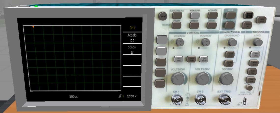 4.10. Configuración del Osciloscopio El osciloscopio se utilizará para visualizar las formas de onda de las señales existentes en los diferentes puntos de test de los circuitos.