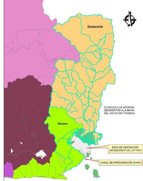 Erosión asociada a las prácticas agrícolas no sostenibles en la zona costera 52,000 TN/año Azolvamiento Canal de Navegación