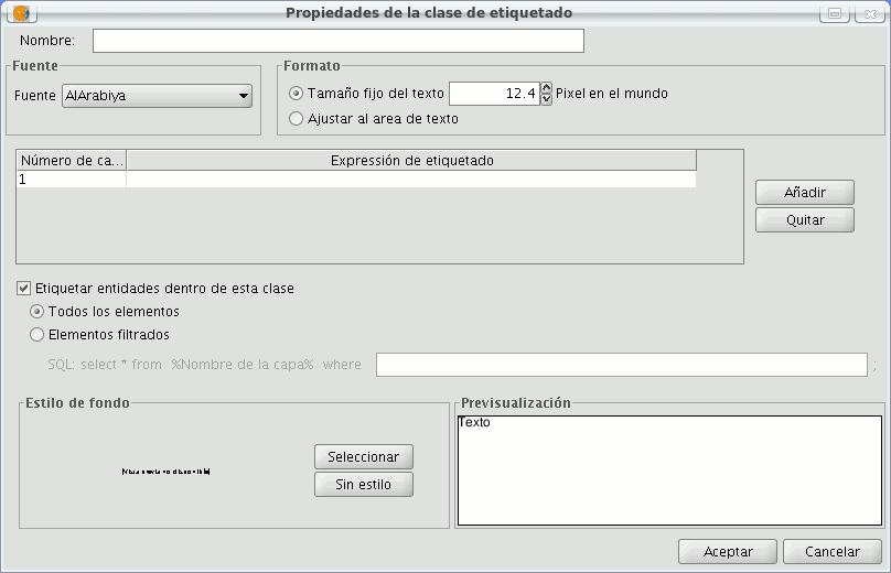 3. gvsig Desktop: Características Etiquetado avanzado: Creación de anotaciones individualizadas. Control de solapes de los etiquetados. Prioridad en la colocación de las etiquetas.