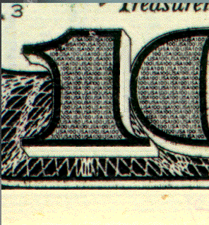 La marca de agua no pierde la mencionada característica a pesar de que el billete esté muy usado. La marca de agua es parte del papel mismo y puede verse de ambos lados del billete. 2.