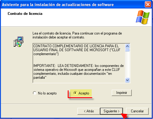 PASO 4 Windows Installer actualiza el sistema operativo Windows para que sea capaz de instalar los archivos MSI (archivos que hacen posible la instalación de otros programas).