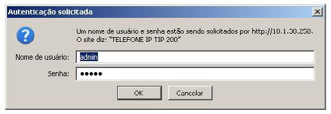 5. Interface do usuário Há duas maneiras de configurar o seu TIP 200 LITE/TIP 200/TIP 200 S. A primeira é através do próprio aparelho.