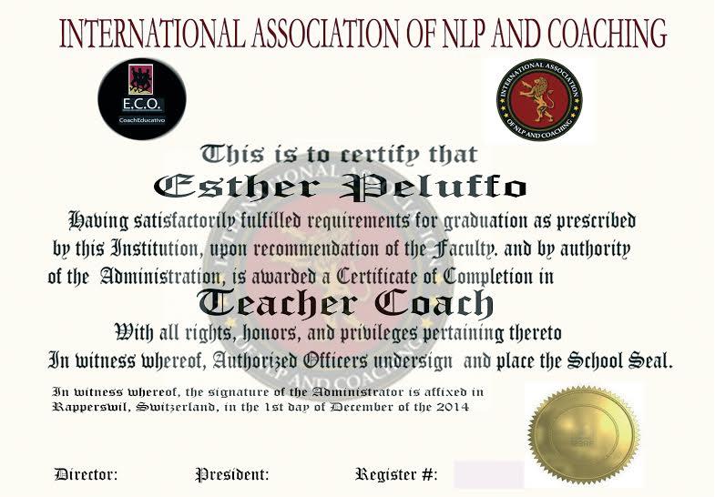 CERTIFICACIÓN INTERNACIONAL Participantes que cursen el programa Teacher Coach y que