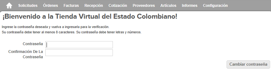 Nota: Es importante verificar que la cuenta de correo de la Entidad Compradora acepte los correos electrónicos del remitente do_not_reply@colombiacompra.coupahost.com. Un usuario ya registrado debe ingresar a www.