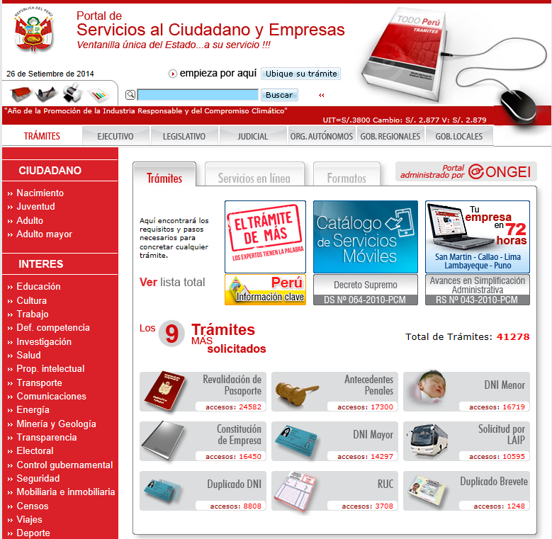 Portal de Servicios al Ciudadano y Empresas www.