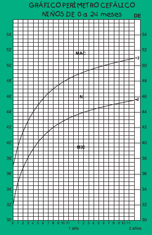 Figura 13. Descripción del gráfico de perímetro cefálico.