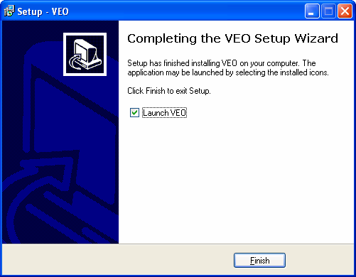 5 e) Selecciona si deseas crear un icono de acceso rápido o un icono de escritorio Al termina este proceso, la Consola de VEO ya está instalada, ahora vamos a ver los pasos para instalar