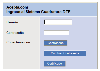 Dentro de la sección Custodia Electrónica de Documentos el usuario debe seleccionar la opción Cuadratura de Documentos>> Documentos Emitidos Se despliega a continuación la página para que el usuario