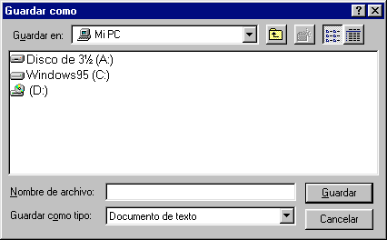 Guardar un documento Mientras se está trabajando en un documento, la información está almacenada de forma temporal en la memoria electrónica de la computadora.