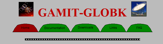 GAMIT/GLOBK GAMIT-GLOBK fue identificado para cumplir los requerimientos del procedimiento de procesamiento de SIRGAS, por lo cual se llevo a cabo la comunicación con el Massachusetts Institute of