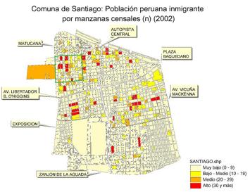 Algunos antecedentes Capítulo II: Datos disponibles Migrantes (LA, Perú) Caracterización Demográfica: De acuerdo a los datos del CENSO 2002, el Barrio Yungay posee una población de 13.