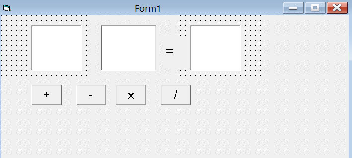 Una calculadora "simple". Objetivo: Realizar una calculadora que sume, reste, multiplique y divida. Solución: Necesitaremos tres ventanas de texto y cuatro botones que hagan las operaciones.