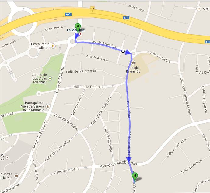 Coche: La entrada más cercana a Campus se encuentra en la autopista A-1 (Burgos), salida 16 (Alcobendas / Polígono Industrial / M-607).