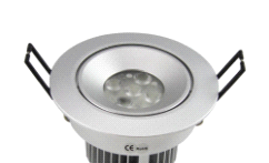 Downlight Luminarias completas LC-D105 AC12V / 230V 5 W (regulable) 90x55mm 5ud Temperatura de color: Blanco