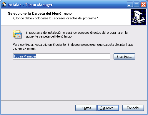 3.1 MS Windows Tucan Manager 0.3.7 Acepta los términos de la licencia de Tucan para poder continuar.