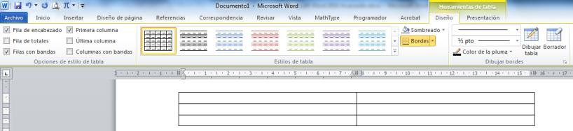 CREANDO TABLAS La conformación de una tabla es por celdas, agrupas por columnas y filas, en cada celda podremos insertar textos, números o gráficos.
