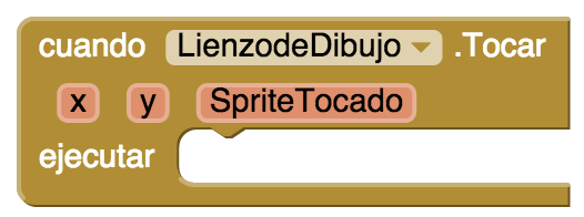 1. tutorial: pintafotos En el Diseñador, agregaste un componente Lienzo llamado LienzoDeDibujo. Como todos los componentes de ese tipo, LienzoDeDibujo tiene un evento Tocar y un evento Arrastrado.