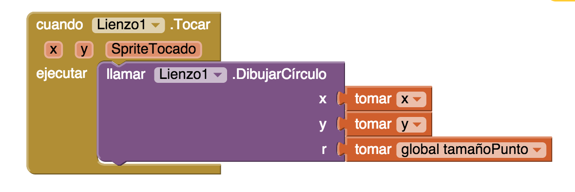 1. tutorial: pintafotos Figura 1.17: Ahora el tamaño de cada círculo depende de lo que está guardado en la memoria de la variable TamañoPunto.