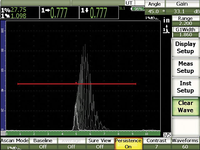Avanzados detectores de defectos por ultrasonidos, con optimización phased array Los equipos EPOCH 1000, EPOCH 1000iR y EPOCH 1000i están dotados de herramientas avanzadas de medición para