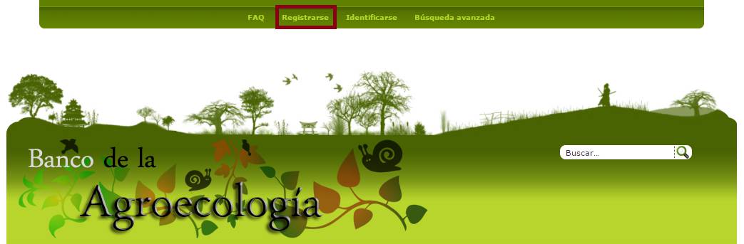 1. Registro Para poder utilizar la herramienta del Banco de la Agroecología (BdA a partir de ahora) en su totalidad es necesario que estés registrad@.