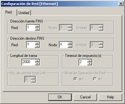 Conexiones con CX-Programmer. 13 Configuración de red.