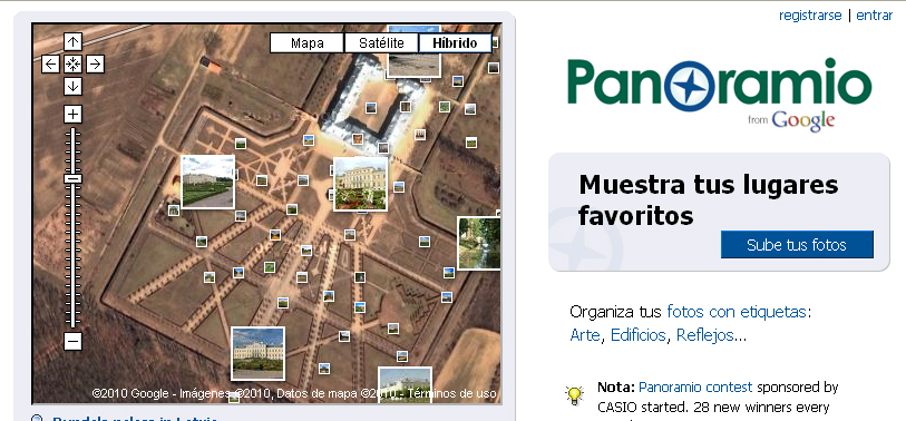 para contextos educativos Panoramio pág. 4 Qué es? Panoramio es una aplicación web en línea que permite a los usuarios subir e incluir fotos en Google Maps y Google Earth.