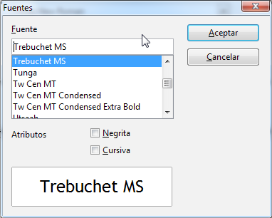 para contextos educativos LibreOffice Math // Pág. 13 Es posible modificar su formato eligiendo las distintas opciones del menú Formato.