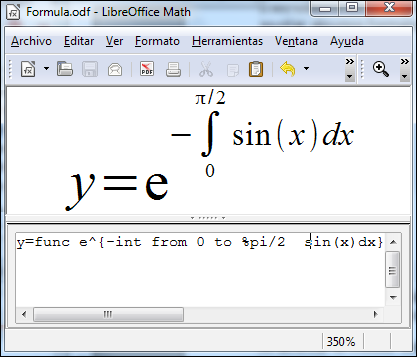 para contextos educativos LibreOffice Math // Pág.