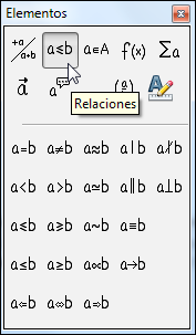 para contextos educativos LibreOffice Math // Pág. 8 1. La sección superior muestra la vista final de la fórmula. 2.
