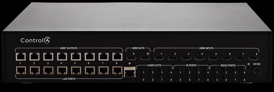 HDMI Matrix Switch: Conexiones 1 2 3 4 5 6 7 8 9 10 1. Salidas HDBaseT 2.