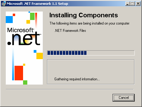 Pinche en Estoy de acuerdo si acepta el acuerdo de licencia de Microsoft.NET Framework.