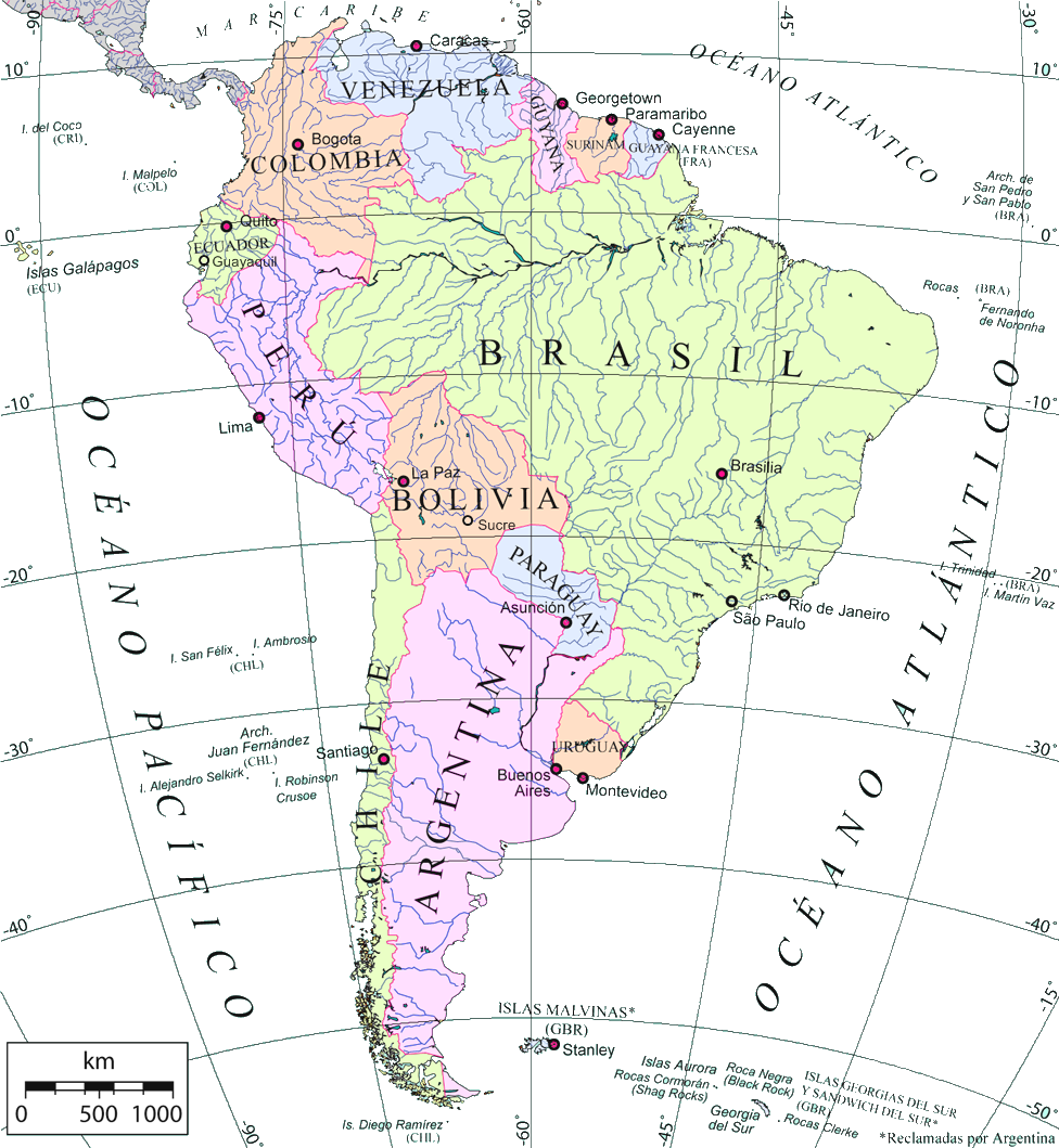 HISTORIA 4º BÁSICO Ficha 2 Clase 2 2. Compara el mapa de la civilización inca con el actual mapa político de América del Sur.