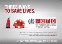 2 DÍA MUNDIAL SIN TABACO Tiene como propósito principal fomentar un período de 24 horas de abstinencia de todas las formas de consumo de tabaco alrededor del mundo.