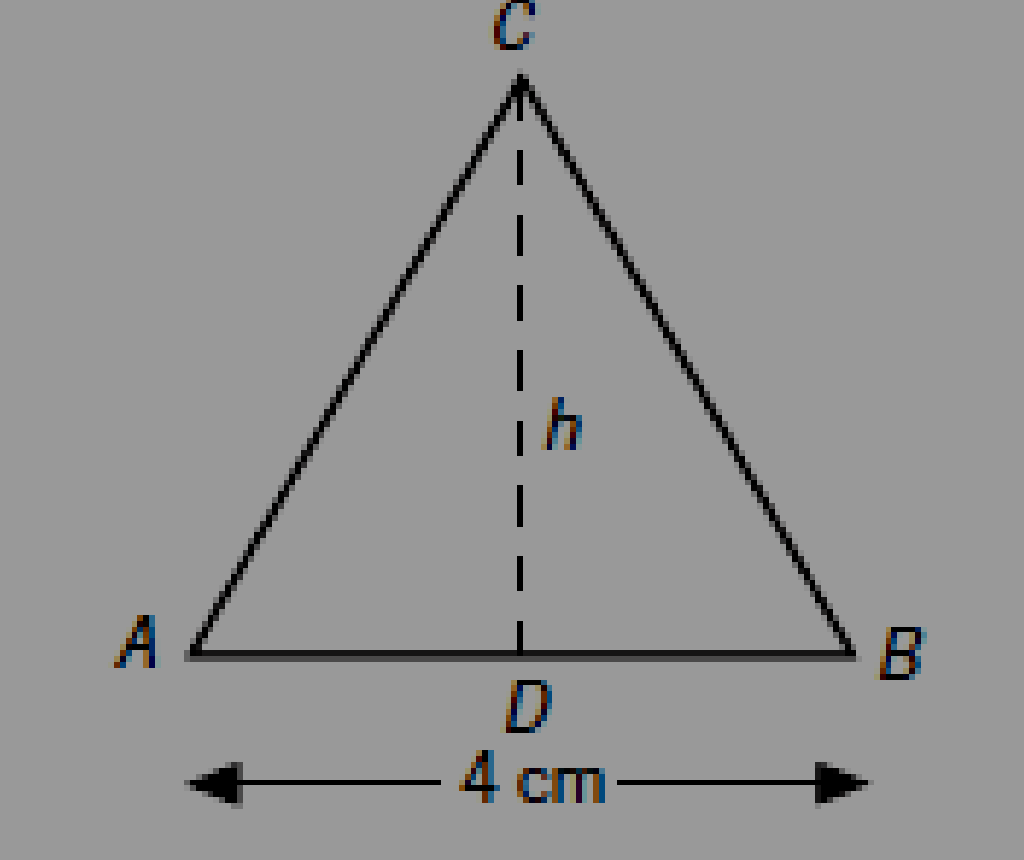 6. Calcula el área de un triángulo equilátero cuyo lado es