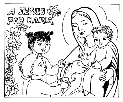 3ª SEMANA (20 abril- 24 abril): 1ª parada: LA MADRE DE JESÚS SE SUBE AL TREN. - Contenidos motivación: - Comenzamos el viaje y en la primera estación está María.