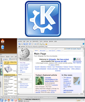 KDE Tipos de Software Gnome KDE XFCE FluxBox KDE (K Desktop Environment) Se basa en