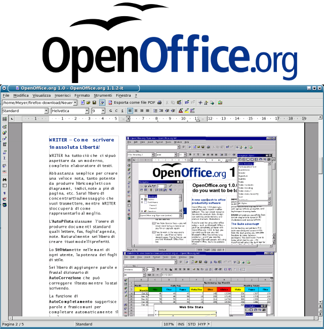 Suite de Oficina - OpenOffice Mozilla FireFox OpenOffice El GIMP LaTeX KDevelop